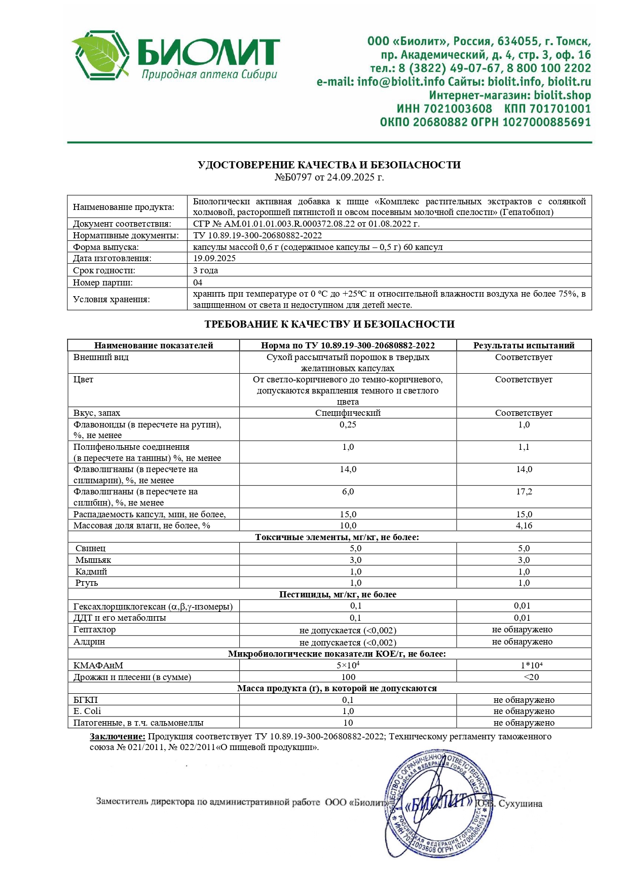 Паспорт №092025